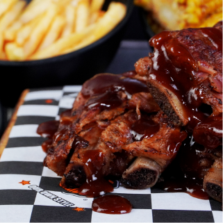 Costillitas en salsa bbq